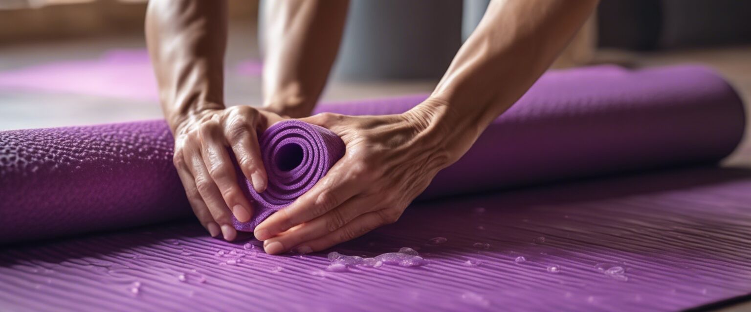 Cleaning yoga mat