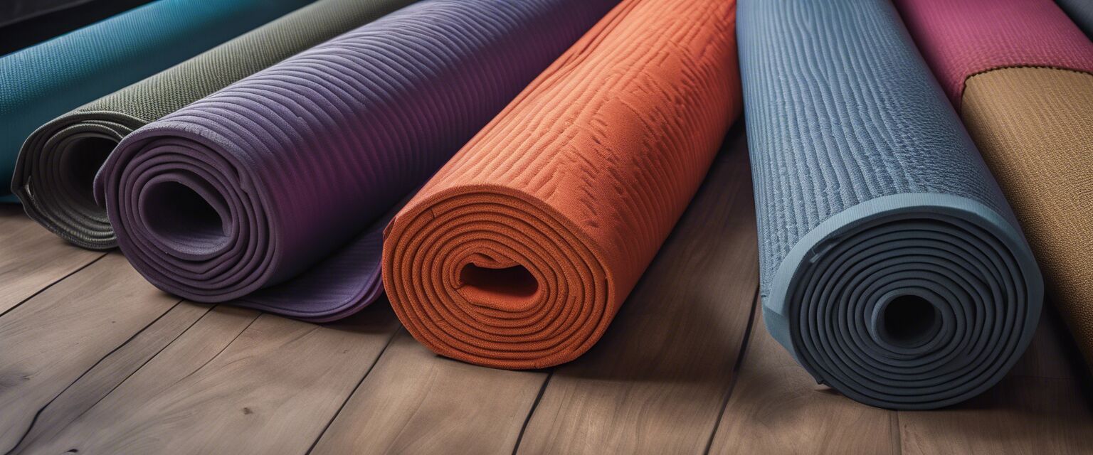 Collection of travel yoga mats