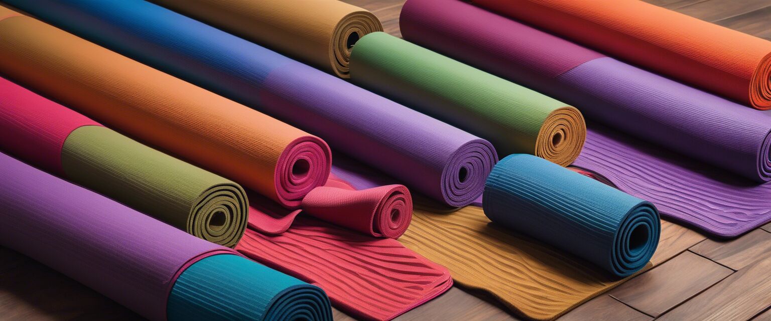 Variety of budget yoga mats