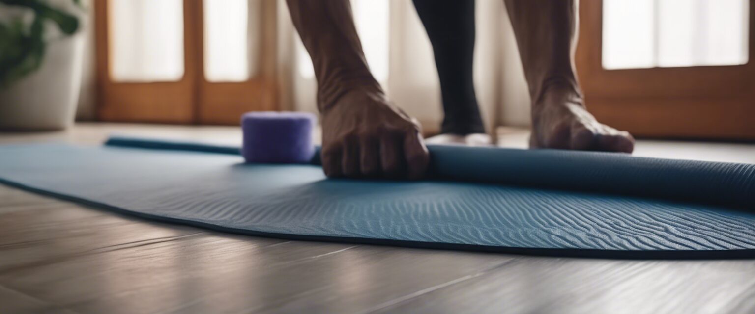 Cleaning a non-slip yoga mat