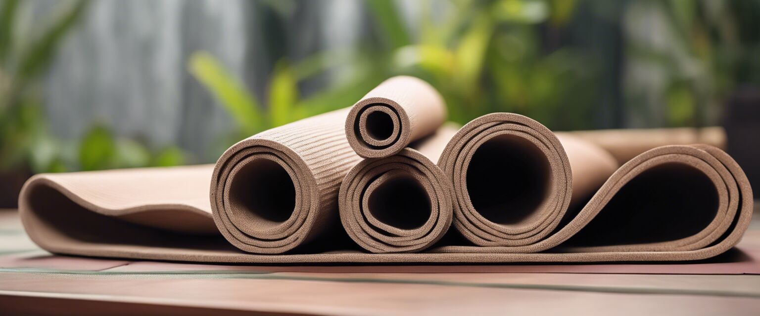 Visual guide to eco-friendly yoga mats materials